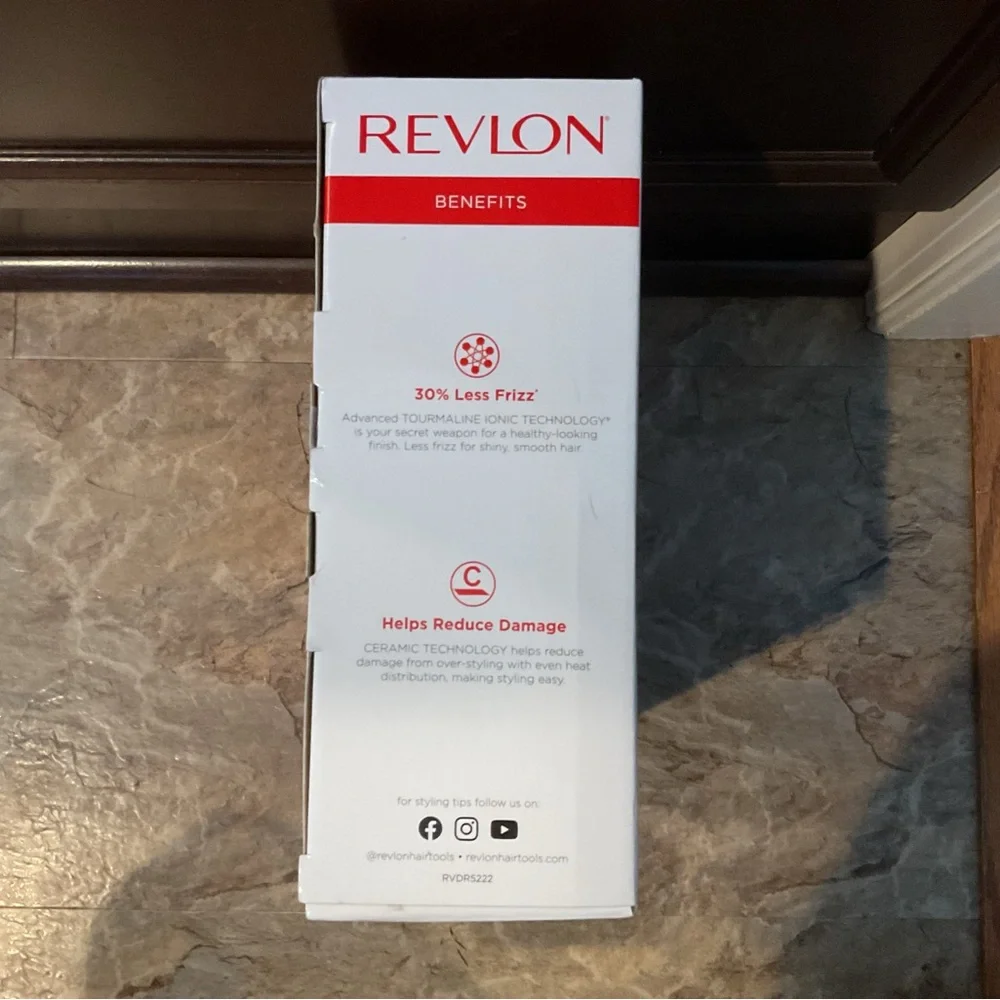 Revlon Salon One-Step Hair Dryer and Volumizer in Black and Pink